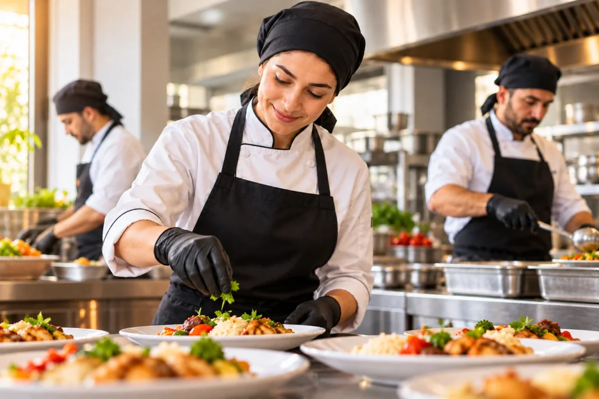 Maide Catering profesyonel mutfak ekibi
